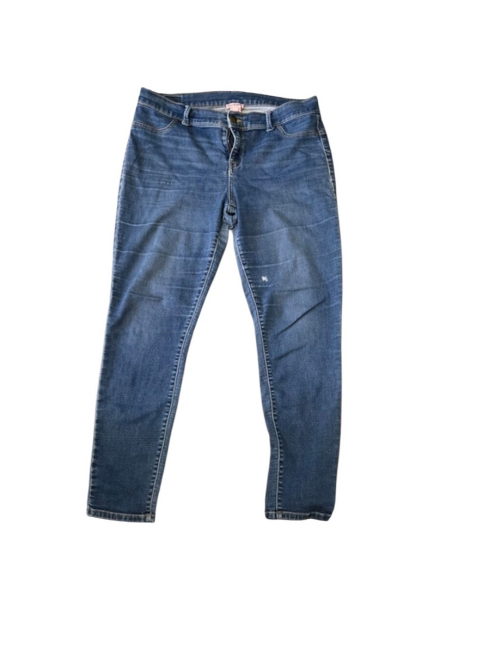 Juicy Couture Blue Denim Jeans with Metallic Logo Patch